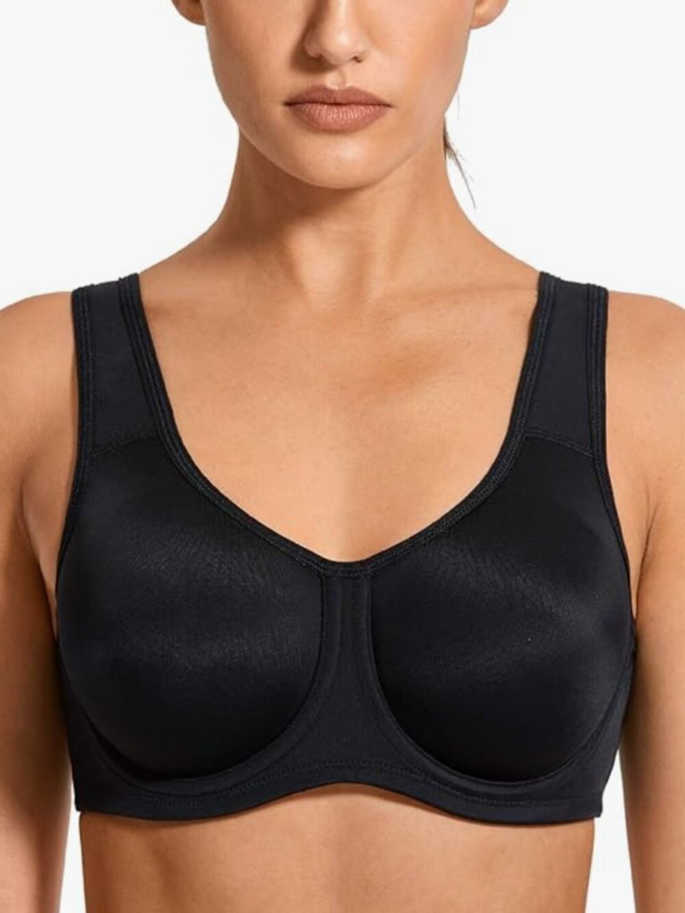 Syrokan 36G Women's Control Impact Sports Bra Underwire Black NWOT